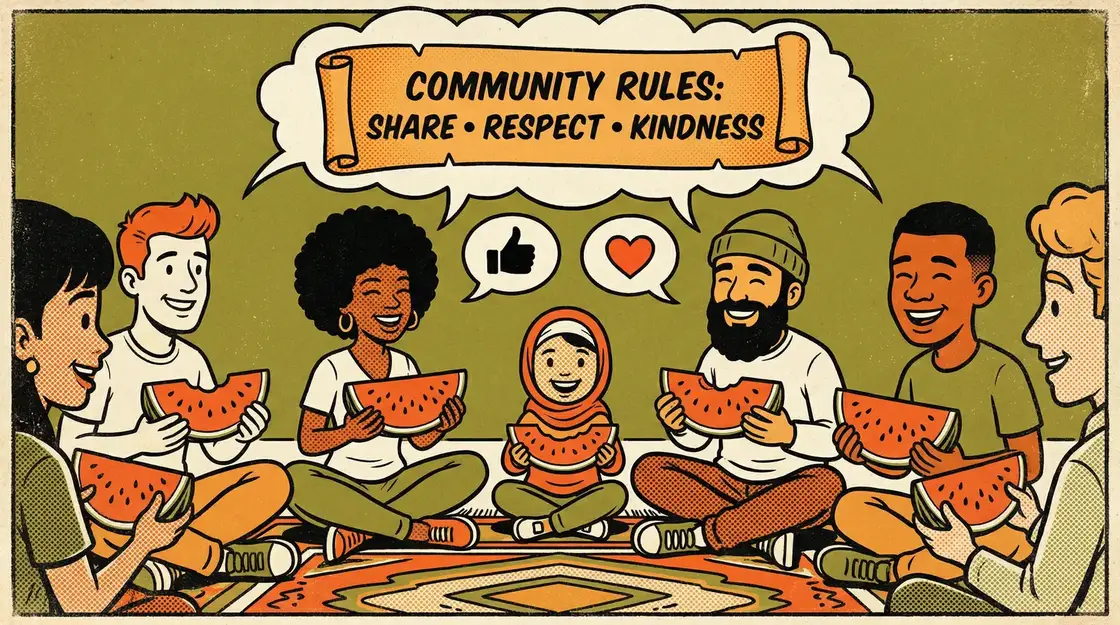 91免费 社区公约漫画插图